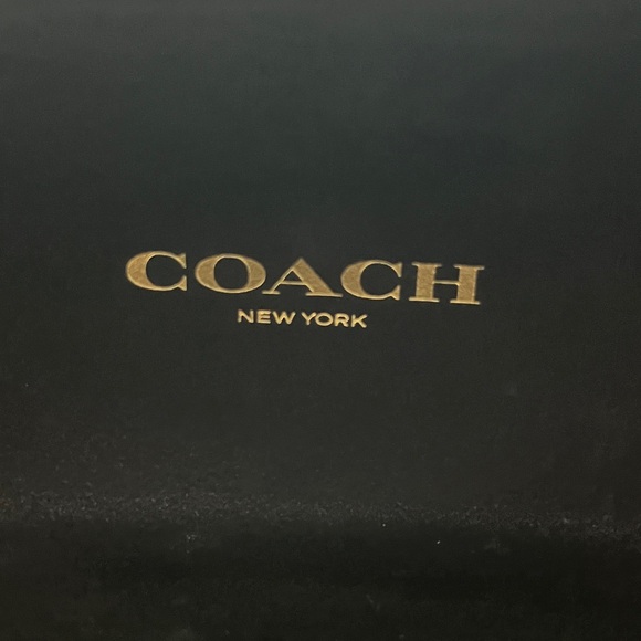 Coach Sleek Black Eyewear Hard Case lined New - Picture 2 of 4